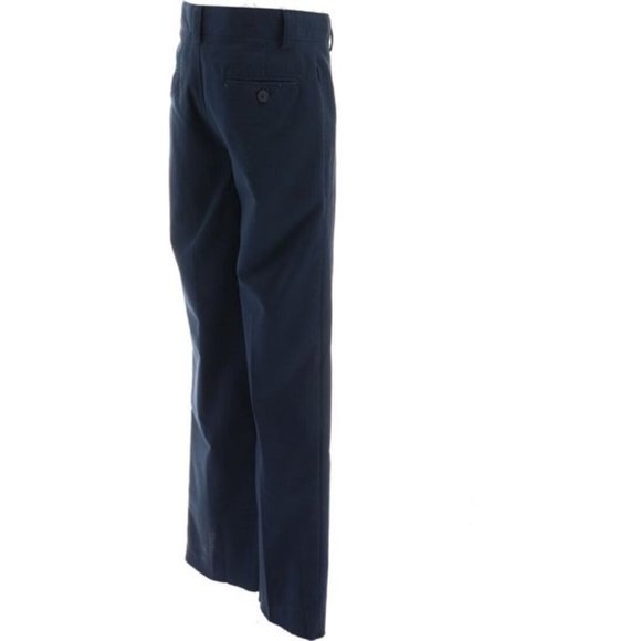 NWT LANDS' END UNIFORM TAILORED STAIN/WATER RESISTANT PANTS CLASSIC NAVY 14 - Picture 3 of 12